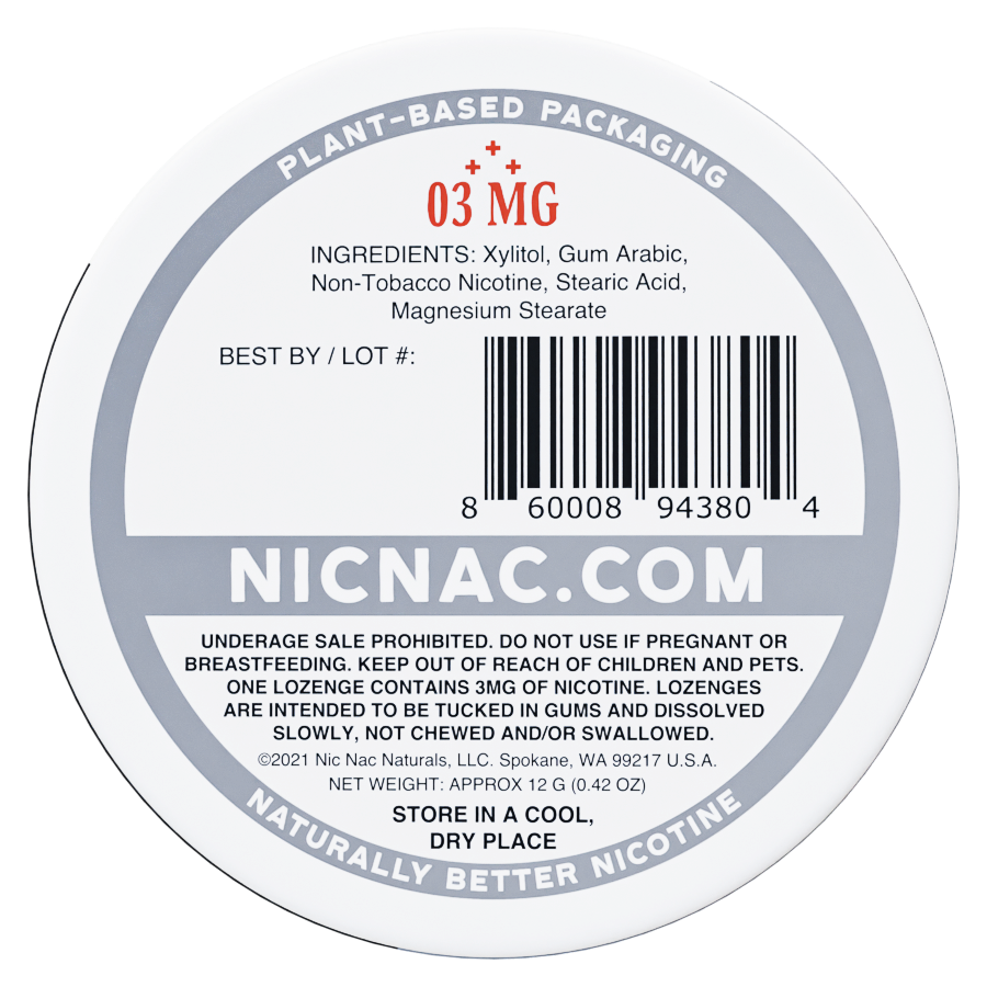 Classic Nic Nac - Back Tin - 3mg