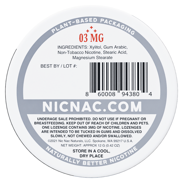 Classic Nic Nac - Back Tin - 3mg