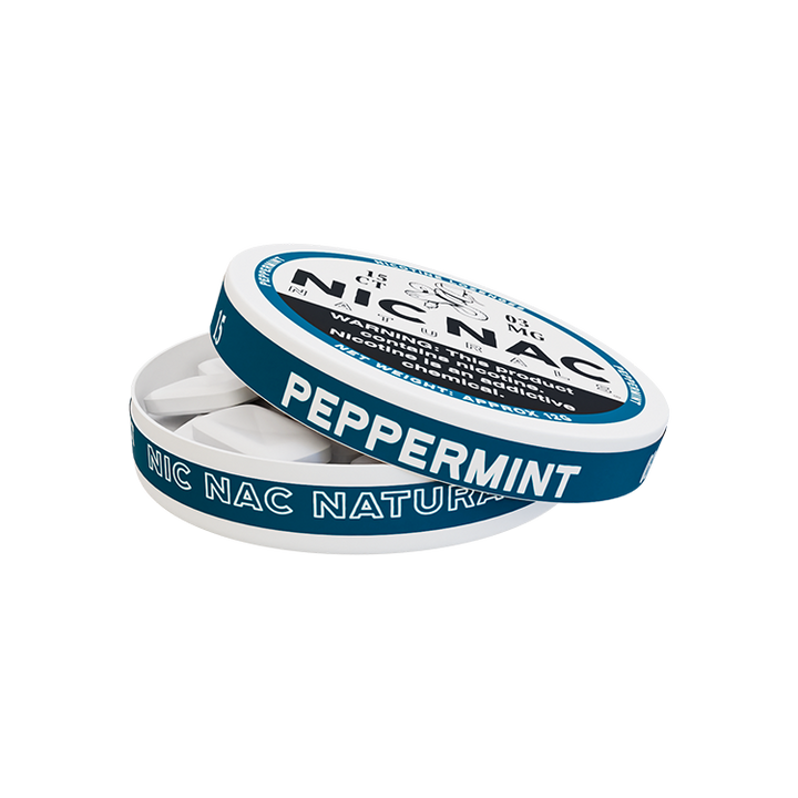 Peppermint Nic Nac - Open Lid - 3mg
