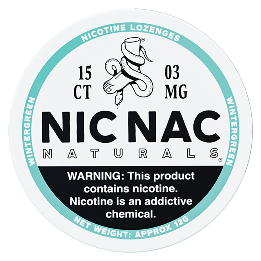 Wintergreen Nic Nac - Front Tin - 3mg